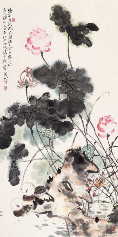 贾广健 乙酉（2005年）作 唐人诗意 镜心